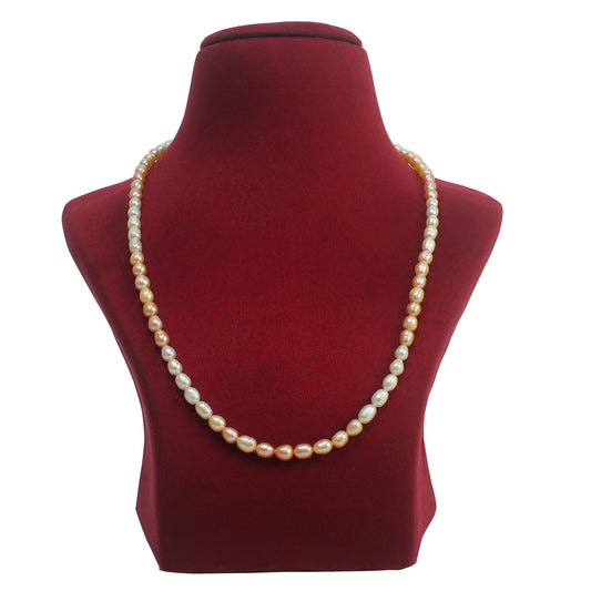 Multi-colour Freshwater Button shaped pearl necklace -Maya Bazaar