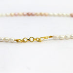 Multi-colour Freshwater Button shaped pearl necklace -Maya Bazaar