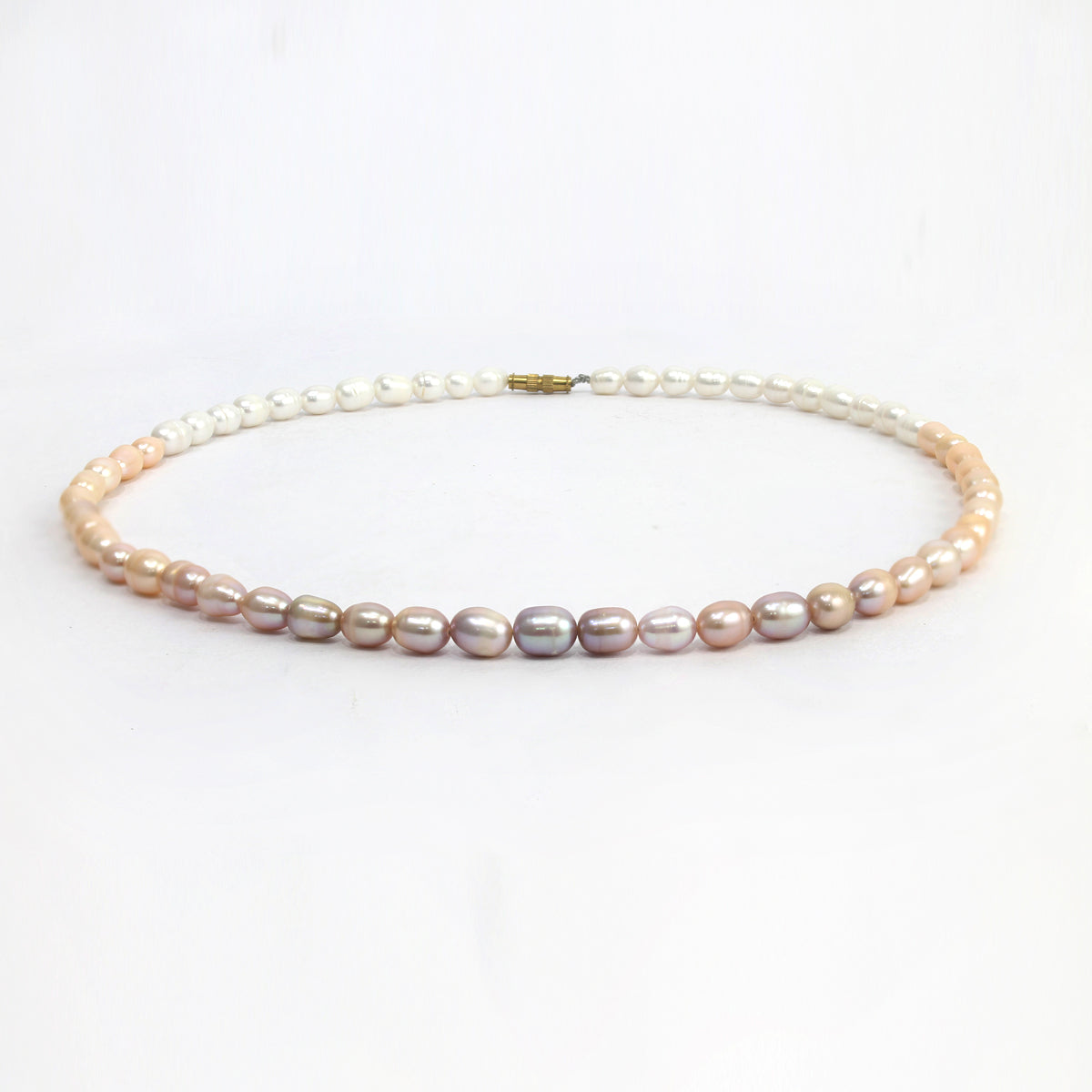 Maya Bazaar Multi-colour Freshwater Medium Button Shaped pearl necklace