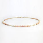 Multi-colour Freshwater Button shaped pearl necklace -Maya Bazaar