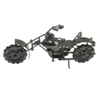Unique Scrap Metal Handmade Vintage Motor Bike Miniature Metal Iron Bike for Home and Office-Maya Bazaar
