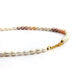 Multi-colour Freshwater Small Rounded pearl necklace for Women-Maya Bazaar