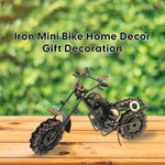 Unique Scrap Metal Handmade Vintage Motor Bike Miniature Metal Iron Bike for Home and Office-Maya Bazaar