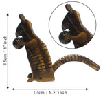 Wooden Squirrel Showpiece for Home Decor and Toy for Kids (Brown)-Maya Bazaar