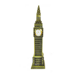 Burj Khalifa, Eiffel Tower, Big Ben Tower Combo Model Replica, Table Decorative Showpiece, Home Office Decor, Antique, Metal - 18CM