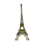 Burj Khalifa, Eiffel Tower, Big Ben Tower Combo Model Replica, Table Decorative Showpiece, Home Office Decor, Antique, Metal - 18CM