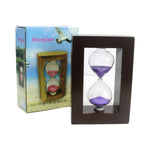 Wooden Style Brass and Sand Timer Sand Glass Hour Glass Sand Clock - Maya Bazaar