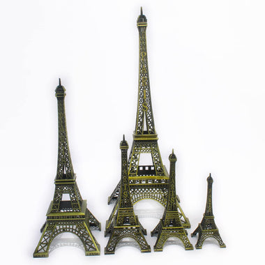 3D Eiffel Tower Antique Vintage Showpiece for Home, Room, Office, Desk Decor, Table Stand Metal Alloy-Maya Bazaar