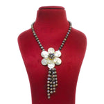 Elegant Large MOP Flower Freshwater Pearl Jewelry Set For Women-Maya Bazaar