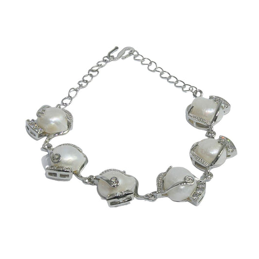 Freshwater Pearl Adjustable Bracelet for women & Girls-Maya Bazaar