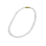 Milky White Freshwater Pearl Necklace for women-Maya Bazaar