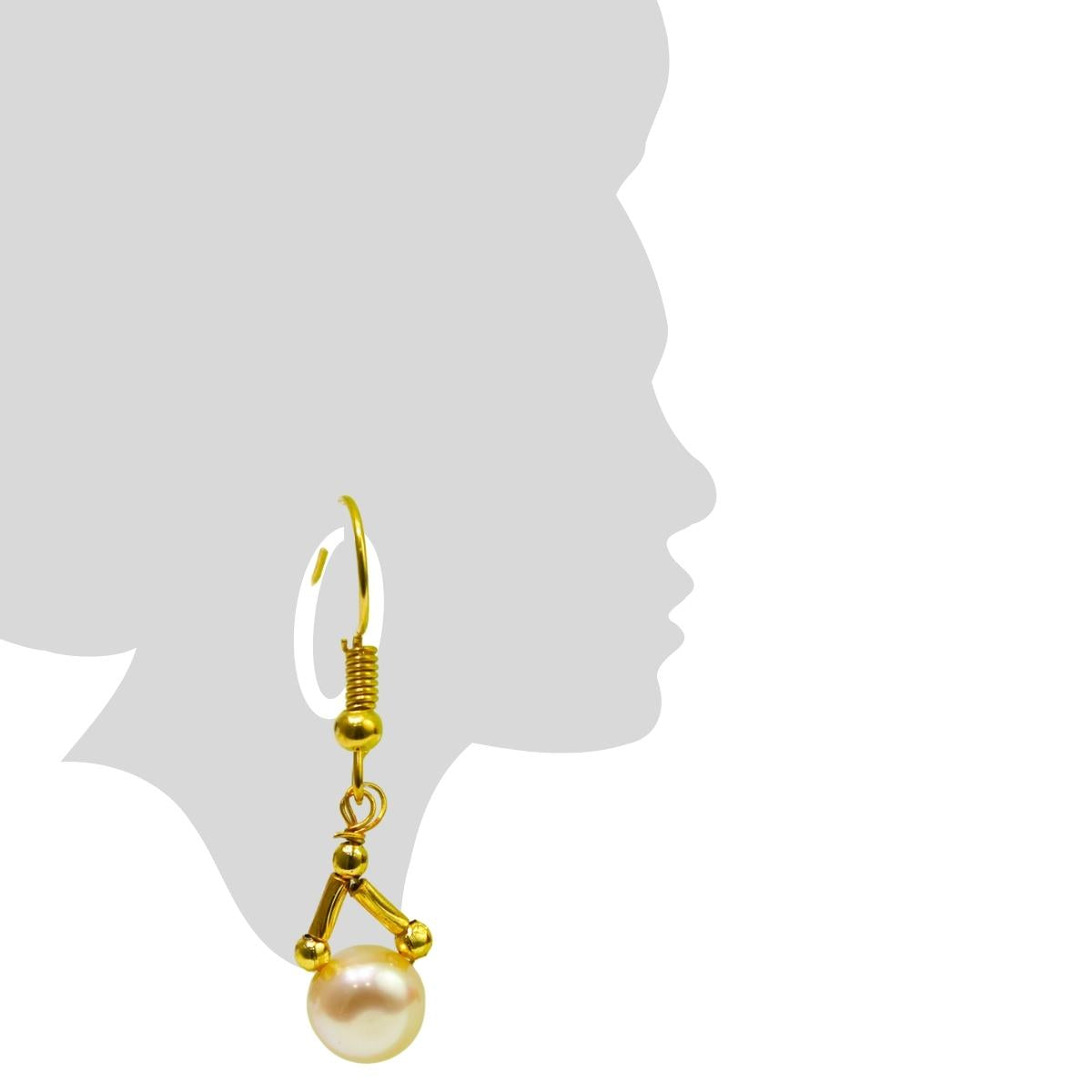 Maya Bazaar Gold Plated Freshwater Pearl Chain Pearl necklace for women-Maya Bazaar