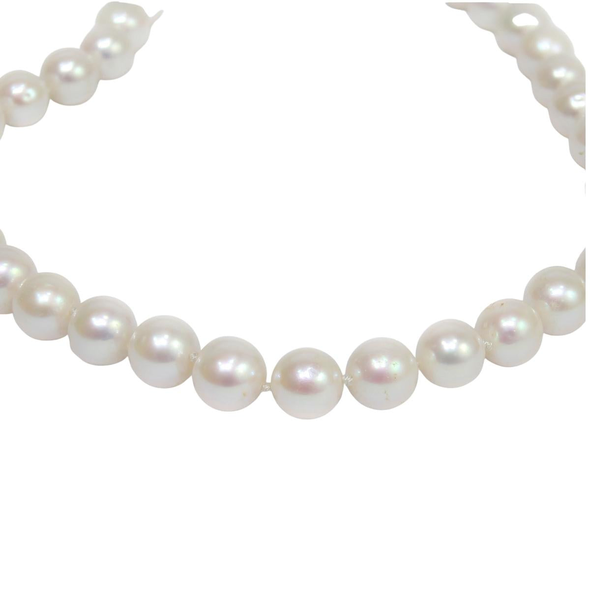 Round Shaped Freshwater 11mm Designer Pearl Necklace for women  -Maya Bazaar