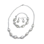Designer Freshwater Pearl Folded Jewelry Set For Women-Maya Bazaar