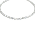 Milky White Freshwater Pearl Necklace for women-Maya Bazaar