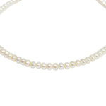 Long White Button Shaped Pearl necklace for women-Maya Bazaar