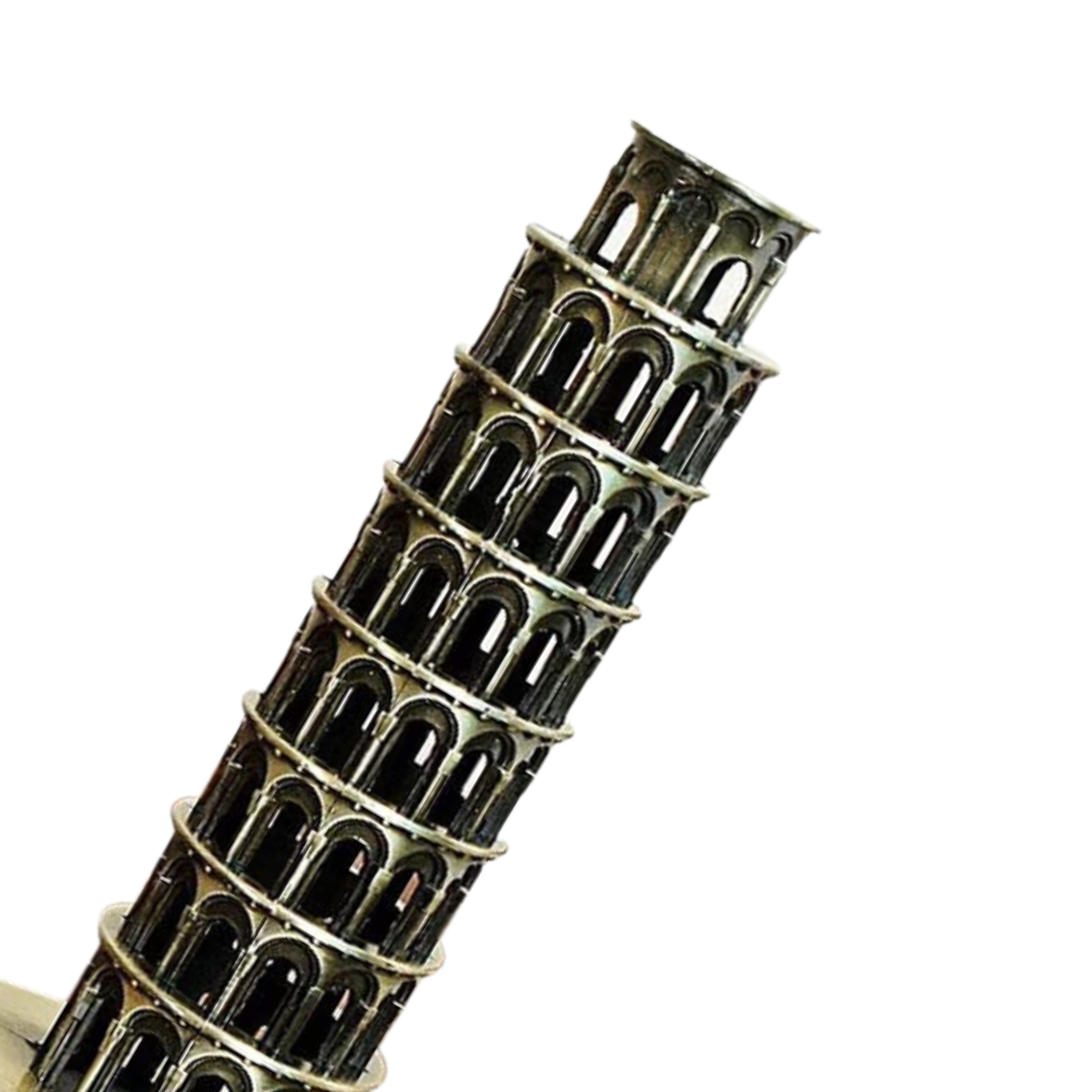 Finish Leaning Tower of Pisa 20cm Souvenir Metal Miniature Statue for Office and Home - Maya Bazaar