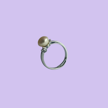 Double Stone Freshwater Pearl With Silver Coated - Mayabazaar