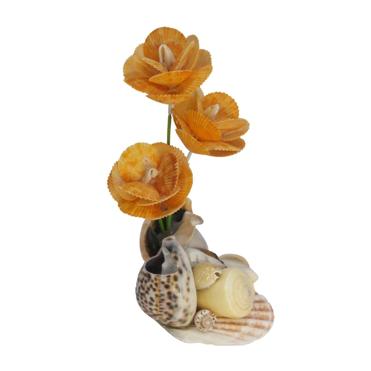 Unique Seashell Flower Shaped Showpiece For Home & Office - Maya Bazaar