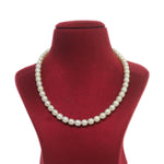 Traditional White Freshwater Pearl Necklace for women-Maya Bazaar