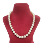 Round Shaped Freshwater 11mm Designer Pearl Necklace for women  -Maya Bazaar