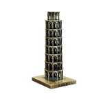 Burj Khalifa, Eiffel Tower, Big Ben Tower Combo Model Replica, Table Decorative Showpiece, Home Office Decor, Antique, Metal - 18CM