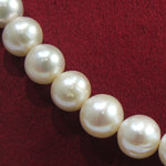 Peach Colour Freshwater Rounded pearl necklace for women-Maya Bazaar