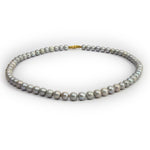 Freshwater Gray colour Rounded pearl necklace for women - Maya Bazaar