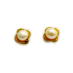 Elegant Single Freshwater Pearl Stud earrings - Maya Bazaar