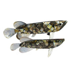 Maya Bazaar Golden Mother of Pearl(MOP) Seashell Fish Sculpture for Home & Office-Maya Bazaar