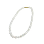 Round Shaped White Pearl Necklace for Women-MayaBazaar