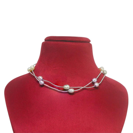 Maya Bazaar Long Pearl Chain For Women & girls peral necklace for women-Maya Bazaar