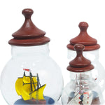 Maya Bazaar Creative Gifts for Home Pirate Ship Sailing Boat Inside Jar-Maya Bazaar