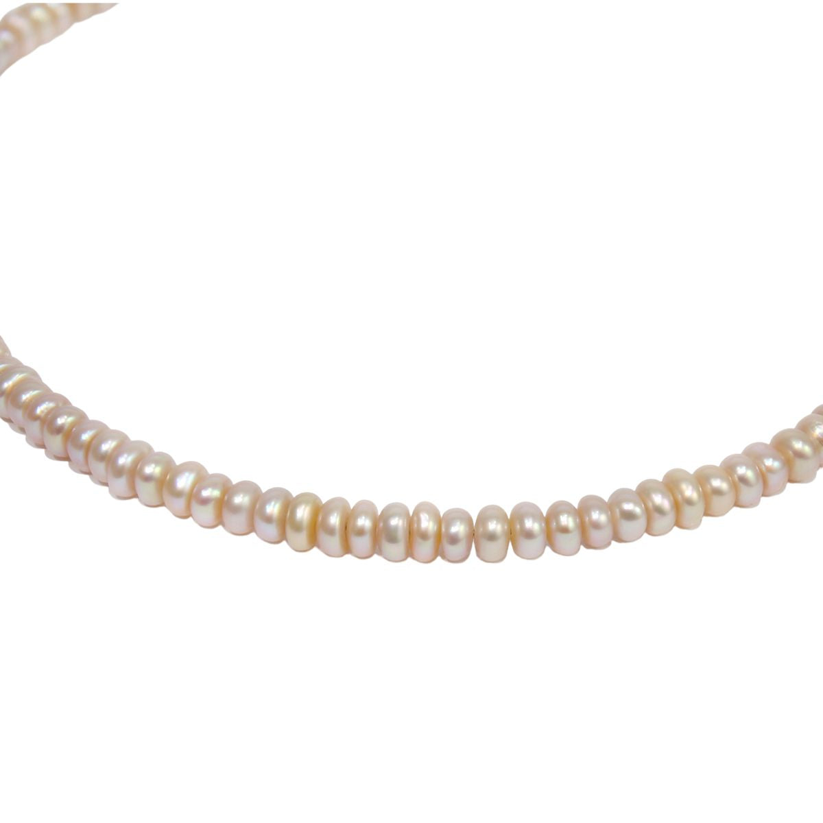 Button Shaped Freshwater Pearl Designer Necklace for women & girls-Maya Bazaar