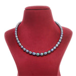 Large Black Freshwater Pearl Designer Necklace For Women & Girls-Maya Bazaar