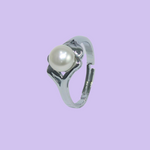 Silver Plated Pearl Ring for Women & Girls