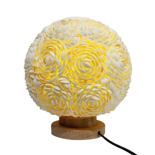 Natural Seashell Light Night Lamp Seashell for Home Decor Item Show Piece Handmade-Maya Bazaar