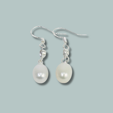 Unique Rice Freshwater Pearl Earrings & Studs For women-Maya Bazaar