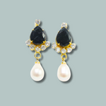 Stone Freshwater Pearl Beads Gold Earrings & Studs for women-Maya Bazaar